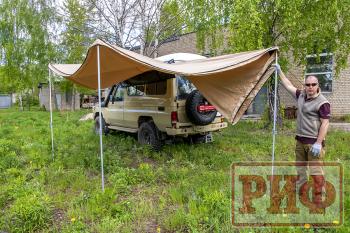 33 649 р. Маркиза автомобильная РИФ комбинированная (прямоугольная с веерной частью) 2,5 х2.5 м (левая) РИФ rifavf072525601  с доставкой в г. Майкоп. Увеличить фотографию 11
