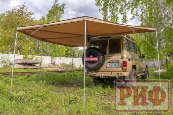 33 649 р. Маркиза автомобильная РИФ комбинированная (прямоугольная с веерной частью) 2,5 х2.5 м (левая) РИФ rifavf072525601  с доставкой в г. Майкоп. Увеличить фотографию 4