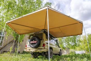 33 649 р. Маркиза автомобильная РИФ комбинированная (прямоугольная с веерной частью) 2,5х2,5 м (правая) РИФ rifavf072525602  с доставкой в г. Майкоп. Увеличить фотографию 4