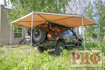 26 999 р. Маркиза автомобильная РИФ комбинированная (прямоугольная с веерной частью) 2,5х2,0 м (правая) РИФ rifavf072020602  с доставкой в г. Майкоп. Увеличить фотографию 20