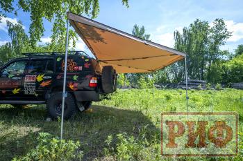 38 089 р. Маркиза автомобильная РИФ комбинированная (прямоугольная с веерной частью) 2.5х3.0 м (правая) РИФ rifavf073030602  с доставкой в г. Майкоп. Увеличить фотографию 11