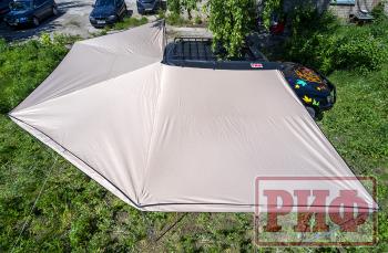 38 089 р. Маркиза автомобильная РИФ комбинированная (прямоугольная с веерной частью) 2.5х3.0 м (правая) РИФ rifavf073030602  с доставкой в г. Майкоп. Увеличить фотографию 4