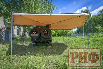 38 089 р. Маркиза автомобильная РИФ комбинированная (прямоугольная с веерной частью) 2.5х3.0 м (правая) РИФ rifavf073030602  с доставкой в г. Майкоп. Увеличить фотографию 17