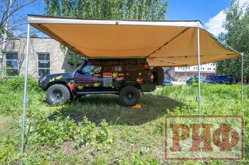 38 089 р. Маркиза автомобильная РИФ комбинированная (прямоугольная с веерной частью) 2.5х3.0 м (левая) РИФ rifavf073030601  с доставкой в г. Майкоп. Увеличить фотографию 4