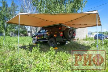 38 089 р. Маркиза автомобильная РИФ комбинированная (прямоугольная с веерной частью) 2.5х3.0 м (левая) РИФ rifavf073030601  с доставкой в г. Майкоп. Увеличить фотографию 3