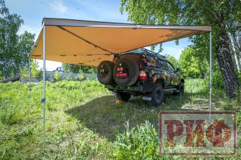 38 089 р. Маркиза автомобильная РИФ комбинированная (прямоугольная с веерной частью) 2.5х3.0 м (левая) РИФ rifavf073030601  с доставкой в г. Майкоп. Увеличить фотографию 9