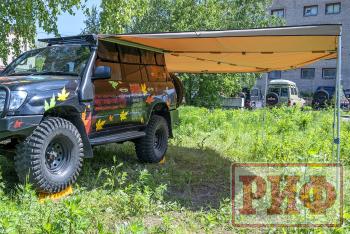 38 089 р. Маркиза автомобильная РИФ комбинированная (прямоугольная с веерной частью) 2.5х3.0 м (левая) РИФ rifavf073030601  с доставкой в г. Майкоп. Увеличить фотографию 6
