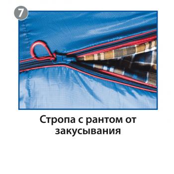 3 999 р. Мешок спальный BTrace Broad (Правый,СерыйСиний), (ТК: 0C) BTrace s0568  с доставкой в г. Майкоп. Увеличить фотографию 11