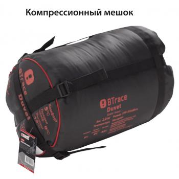8 989 р. Мешок спальный BTrace Mega (Правый, СерыйСиний), (ТК: -5C) BTrace s0566  с доставкой в г. Майкоп. Увеличить фотографию 2