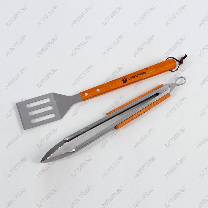 1 119 р. Набор для барбекю СОЮЗГРИЛЬ (щипцы, лопатка) O-GRILL grillset-2  с доставкой в г. Майкоп