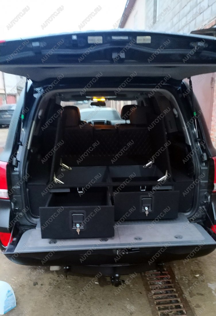 30 999 р. Органайзер в багажник для Toyota Land Cruiser 200 (2 выдвижных ящика с замками, спальник) РФ 200-004  с доставкой в г. Майкоп