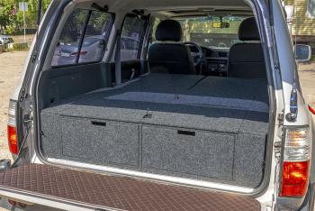 26 999 р. Органайзер в багажник для Toyota Land Cruiser 80 (2 выдвижных ящика+спальник) РФ 080-003  с доставкой в г. Майкоп. Увеличить фотографию 4