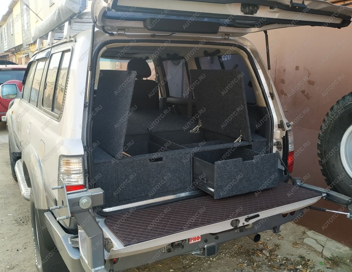 26 999 р. Органайзер в багажник для Toyota Land Cruiser 80 (2 выдвижных ящика+спальник) РФ 080-003  с доставкой в г. Майкоп