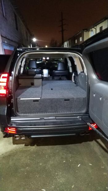 24 999 р. Органайзер в багажник для Toyota Land Cruiser Prado 150 (2 выдв.ящика+спальник) дорестайлинг РФ 150-003  с доставкой в г. Майкоп. Увеличить фотографию 3