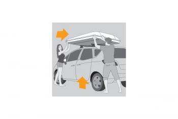 596 529 р. Палатка на крышу автомобиля AUTOHOME MAGGIOLINA CARBON FIBER SMALL, тент серый, лестница 215 мм AUTOHOME Zifer Italia S.r.l mcf-01  с доставкой в г. Майкоп. Увеличить фотографию 27