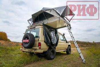 108 999 р. Палатка на крышу автомобиля РИФ Soft RT01-140, тент серый, 400 гр., 140х240х115 см, РИФ rifrt0114080001  с доставкой в г. Майкоп. Увеличить фотографию 34