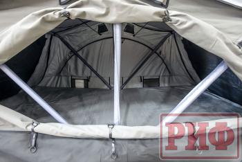 108 999 р. Палатка на крышу автомобиля РИФ Soft RT01-140, тент серый, 400 гр., 140х240х115 см, РИФ rifrt0114080001  с доставкой в г. Майкоп. Увеличить фотографию 19