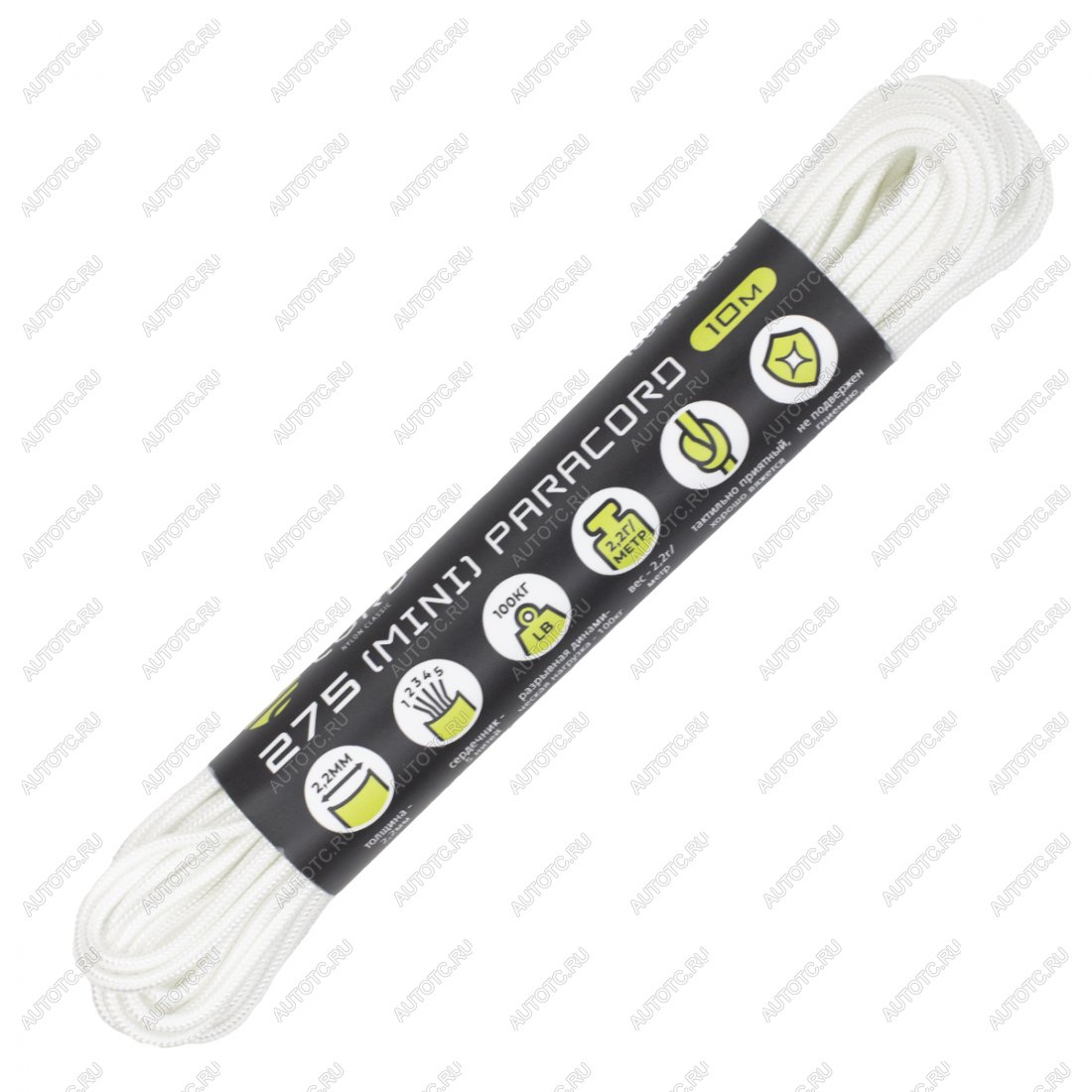 199 р. Паракорд 275 (мини) CORD nylon 10м (white) CORD 275.n10.w  с доставкой в г. Майкоп