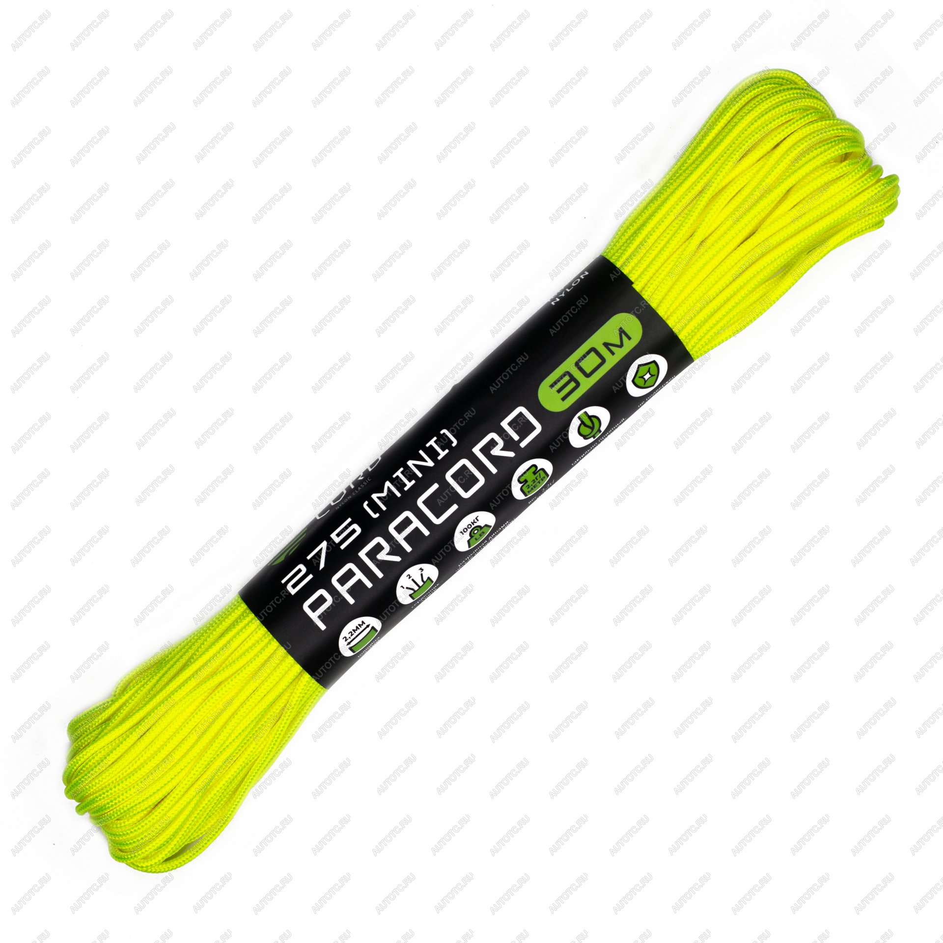 619 р. Паракорд 275 (мини) CORD nylon 30м (neon yellow) CORD 275.n30.n.y  с доставкой в г. Майкоп