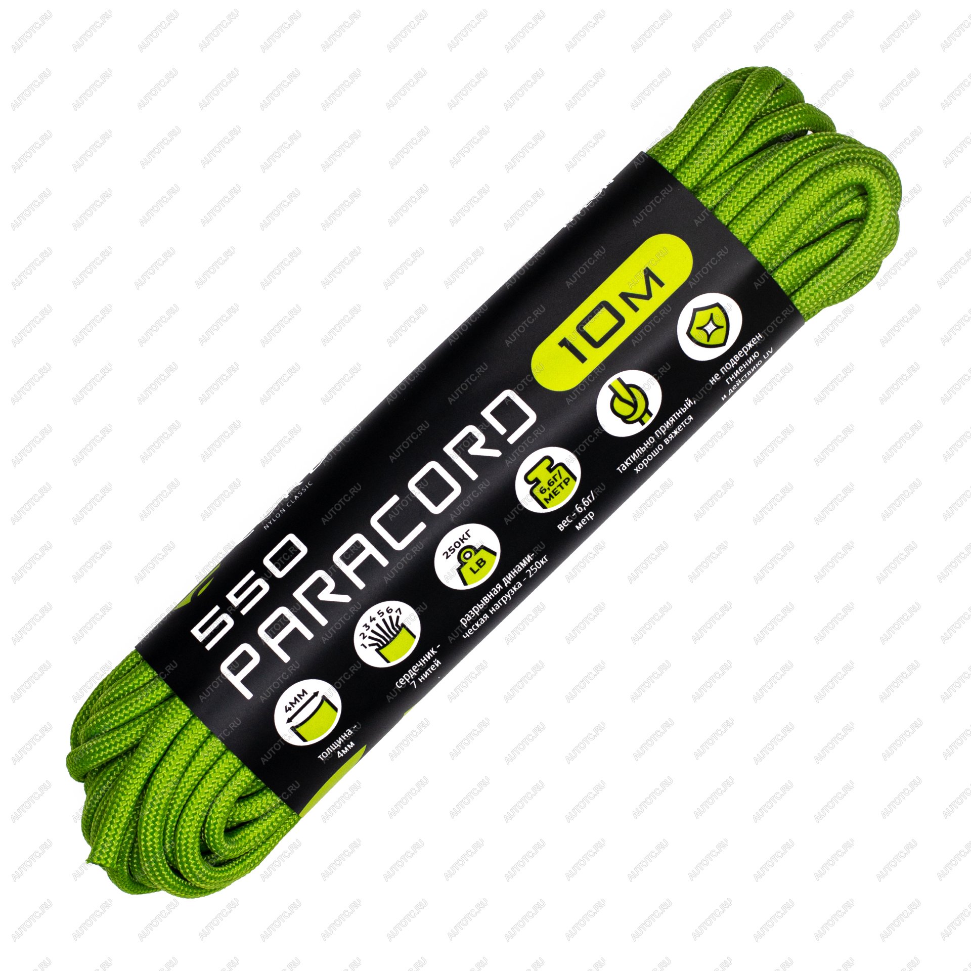 220 р. Паракорд 550 CORD nylon 10м (golf green) CORD 550.n10.g.gr  с доставкой в г. Майкоп