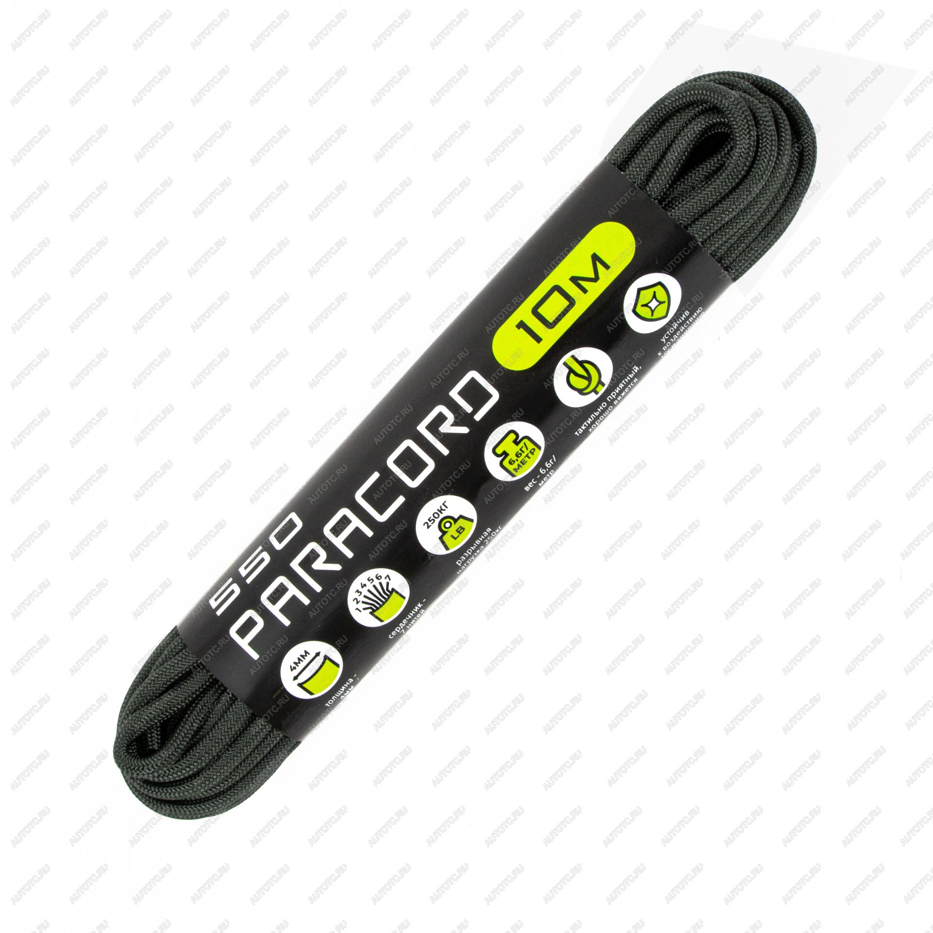 249 р. Паракорд 550 CORD nylon 10м (graphite) CORD 550.n10.grf  с доставкой в г. Майкоп