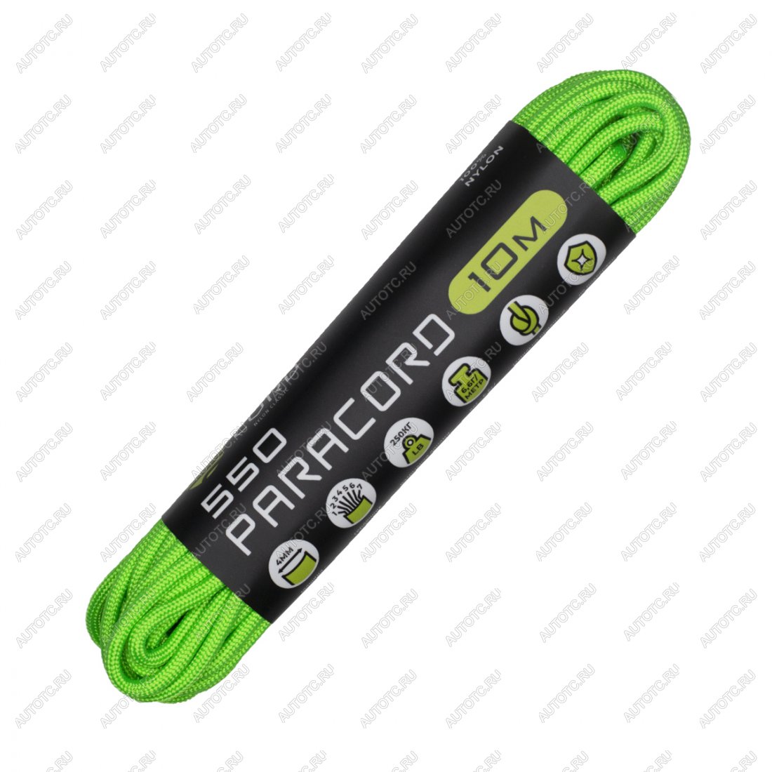 220 р. Паракорд 550 CORD nylon 10м (neon green) CORD 550.n10.n.gr  с доставкой в г. Майкоп