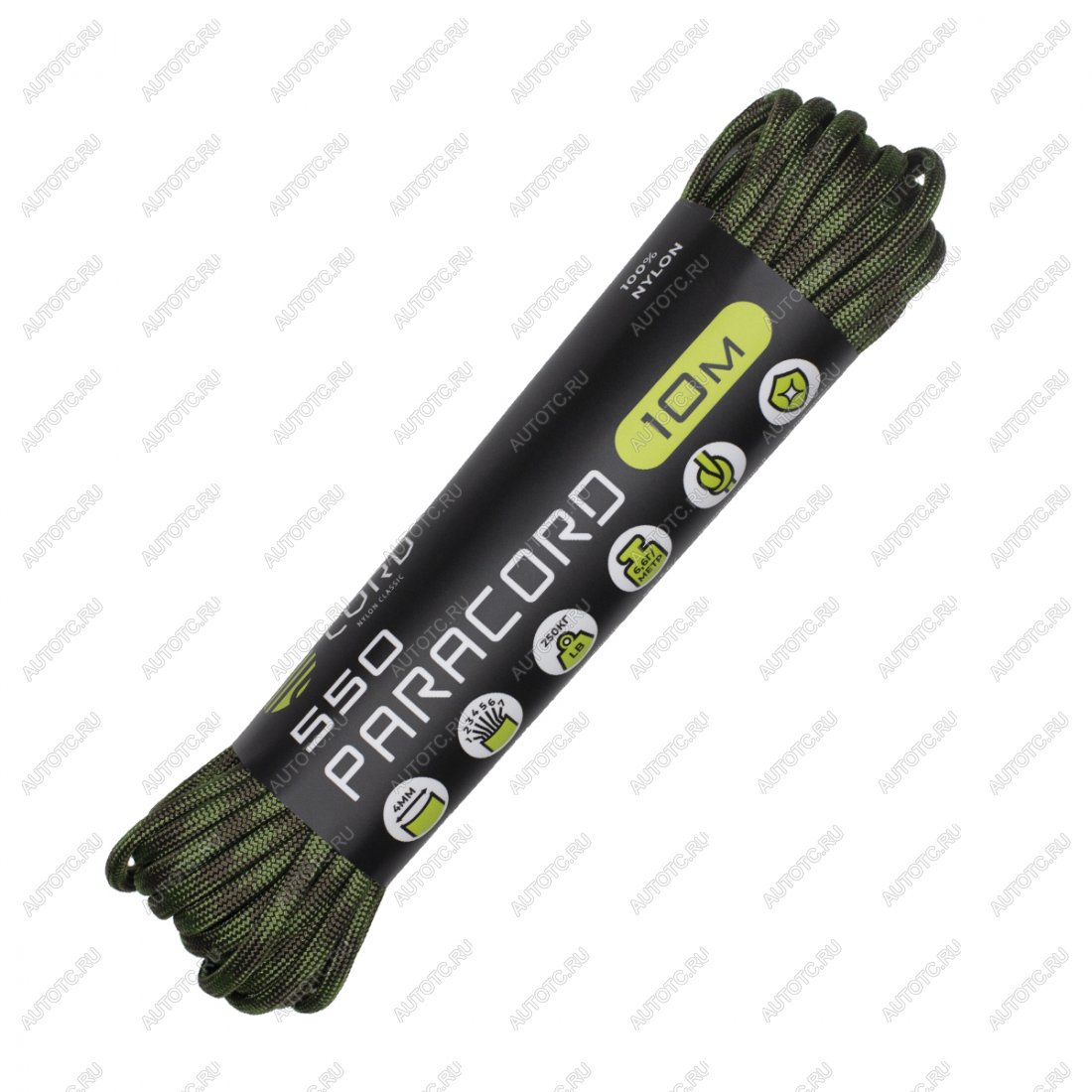 220 р. Паракорд 550 CORD nylon 10м (O.D. moss) CORD 550.n10.o.d.m  с доставкой в г. Майкоп