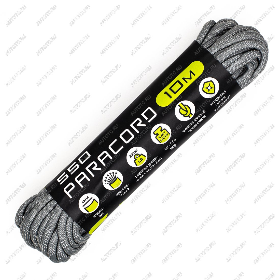 220 р. Паракорд 550 CORD nylon 10м (steel gray) CORD 550.n10.st.g  с доставкой в г. Майкоп