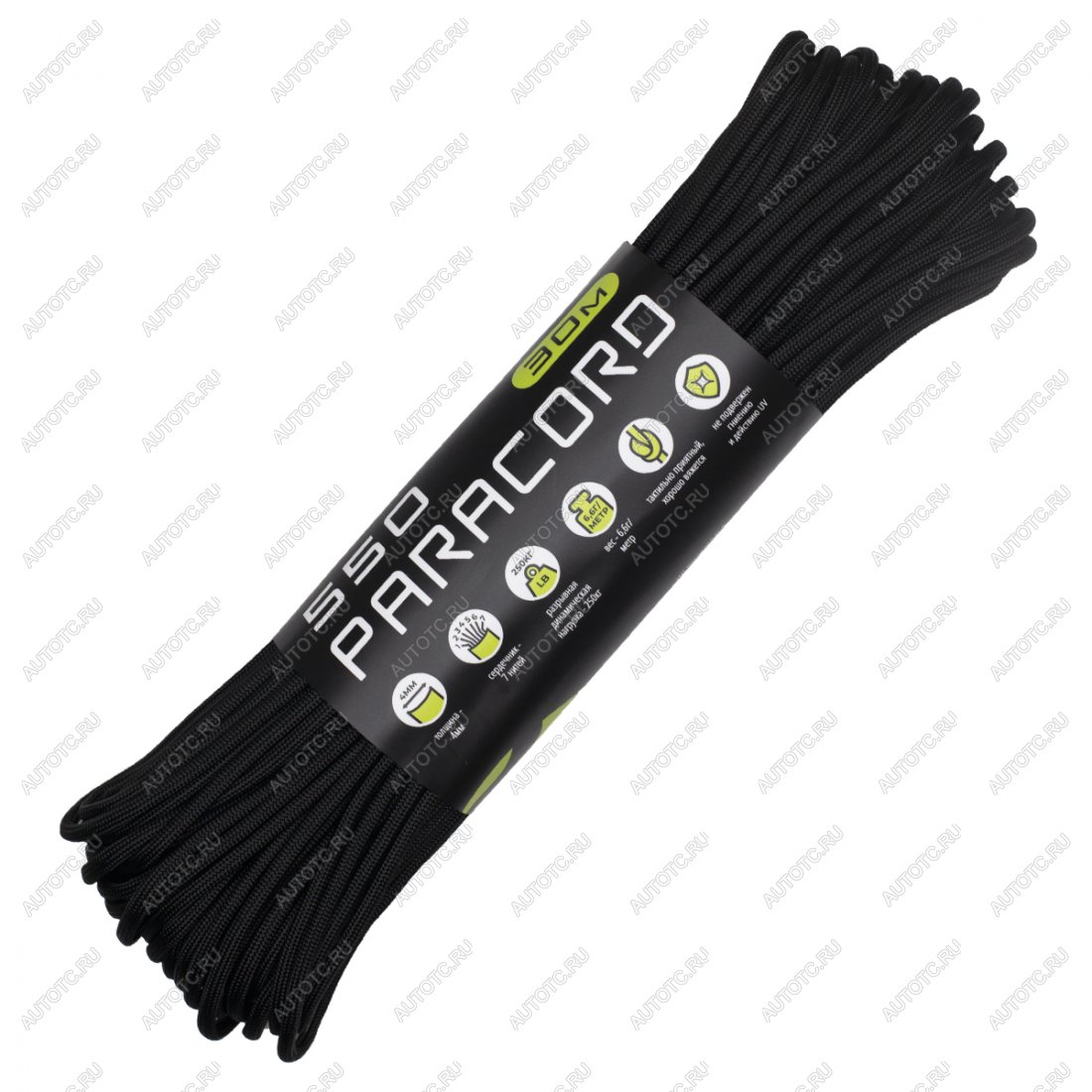 679 р. Паракорд 550 CORD nylon 30м (black) CORD 550.n30.b  с доставкой в г. Майкоп