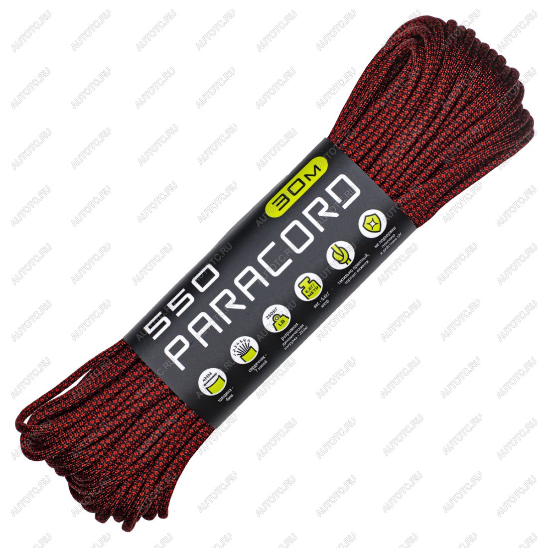 659 р. Паракорд 550 CORD nylon 30м (red snake) CORD 550.n30.r.sn  с доставкой в г. Майкоп