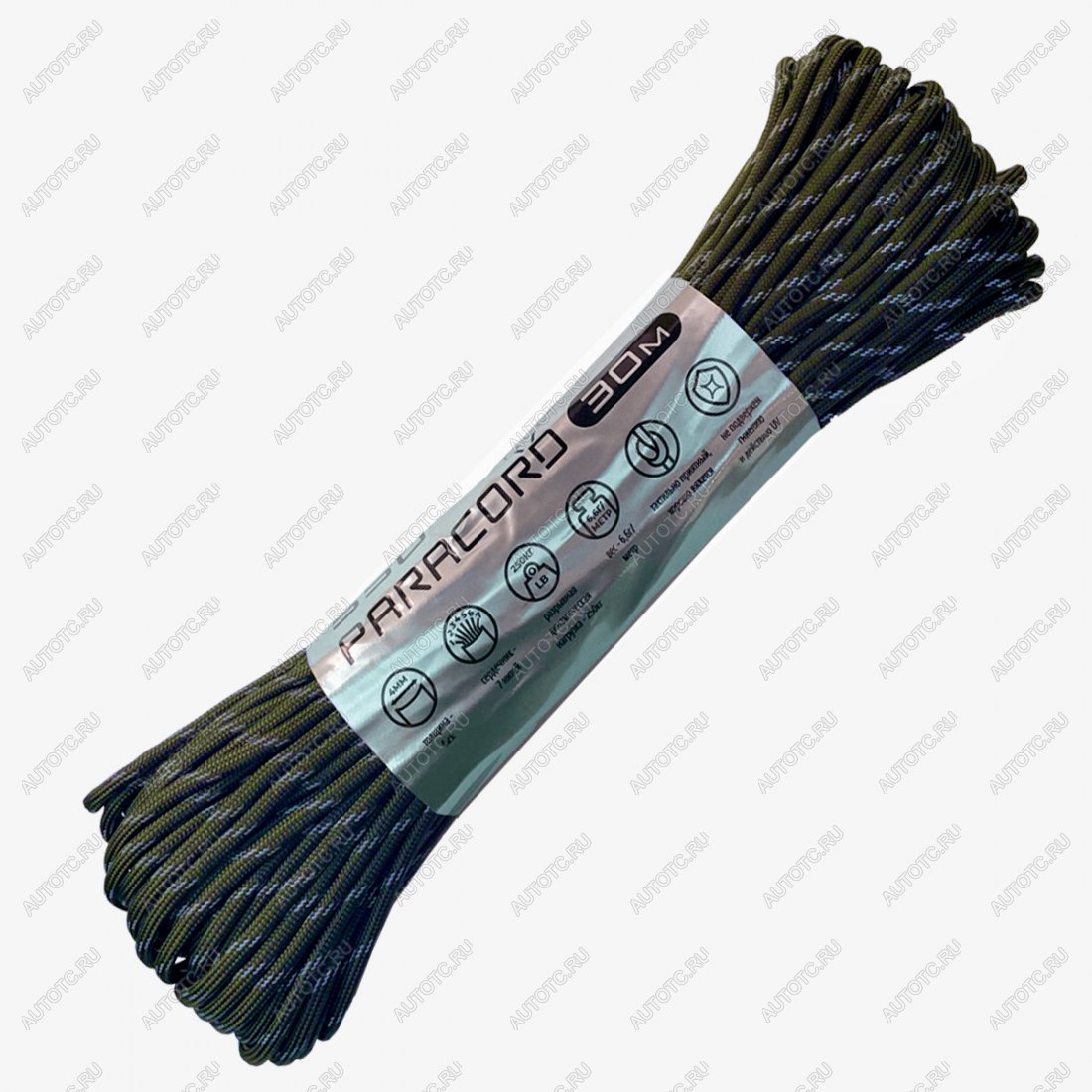 999 р. Паракорд 550 CORD nylon 30м световозвращающий (army green) CORD 550.n30.lm.a.gr  с доставкой в г. Майкоп