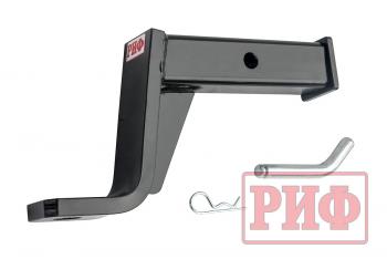 5 449 р. Переходник РИФ для фаркопа с фиксатором (занижение 6" - 150 мм) РИФ rif000-88011  с доставкой в г. Майкоп. Увеличить фотографию 2