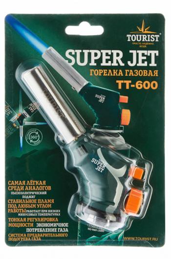 699 р. Резак газовый TOURIST SUPER JET, с пьезоподжигом TOURIST tt-600  с доставкой в г. Майкоп. Увеличить фотографию 2