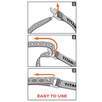 2 029 р. Ремень крепёжный TitanStraps Super Straps желтый L = 46 см (Dmax = 12,7 см, Dmin = 3,2 см) TitanStraps ts-0918-fy  с доставкой в г. Майкоп. Увеличить фотографию 6