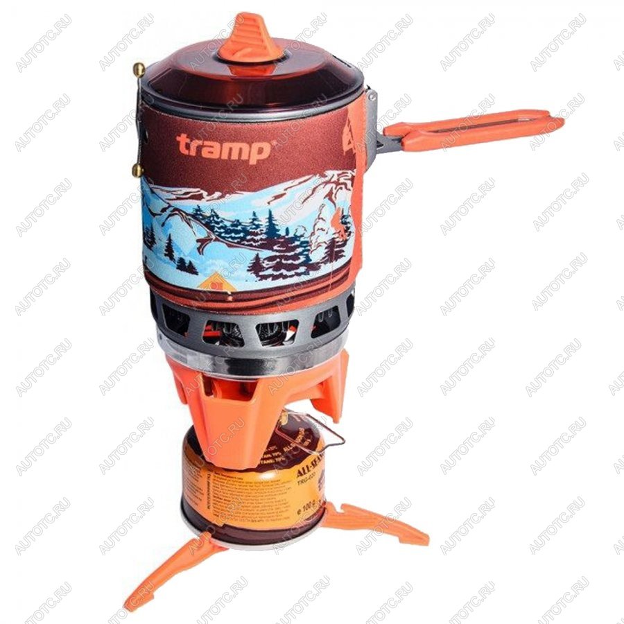 7 799 р. Система для приготовления пищи 1л. (Оранжевый) TRAMP trg-115-orange  с доставкой в г. Майкоп