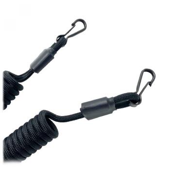 399 р. Страховочный тренчик CORD из паракорда с 2 карабинами (black) CORD tr.kk.b  с доставкой в г. Майкоп. Увеличить фотографию 3