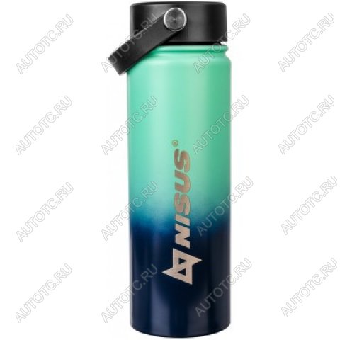 1 269 р. Термобутылка NISUS 530ML три крышки (синийбирюзовый) HELIOS n.tb-022-tb  с доставкой в г. Майкоп