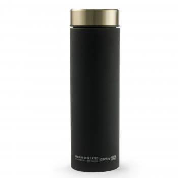 2 889 р. Термокружка (термос) LE BATON, 500 мл, черныйзолото ASOBU lb17.12-gold  с доставкой в г. Майкоп. Увеличить фотографию 1