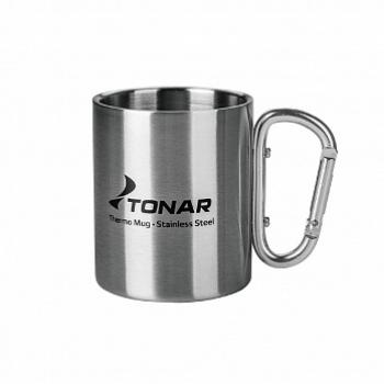 589 р. Термокружка ТОНАР 300ML ручка-карабин ТОНАР t.tk-032-300  с доставкой в г. Майкоп. Увеличить фотографию 1