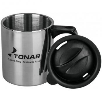 489 р. Термокружка ТОНАР 350ML с пластиковой крышкой ТОНАР t.tk-047-350  с доставкой в г. Майкоп. Увеличить фотографию 2