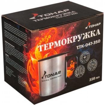 489 р. Термокружка ТОНАР 350ML с пластиковой крышкой ТОНАР t.tk-047-350  с доставкой в г. Майкоп. Увеличить фотографию 6