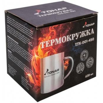 699 р. Термокружка ТОНАР 450 мл. металлическая ТОНАР t.tk-001-450  с доставкой в г. Майкоп. Увеличить фотографию 4