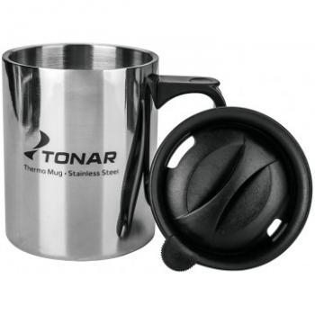 669 р. Термокружка ТОНАР 450ML с пластиковой крышкой ТОНАР t.tk-047-450  с доставкой в г. Майкоп. Увеличить фотографию 2