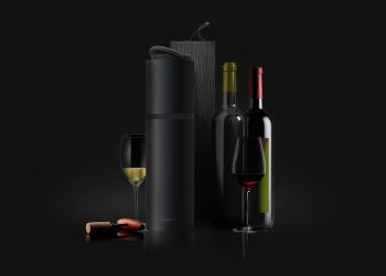 6 799 р. Термофутляр для вина VIN BLANC, черный ASOBU vpb1.06-black  с доставкой в г. Майкоп. Увеличить фотографию 7