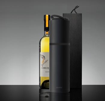 6 799 р. Термофутляр для вина VIN BLANC, черный ASOBU vpb1.06-black  с доставкой в г. Майкоп. Увеличить фотографию 6