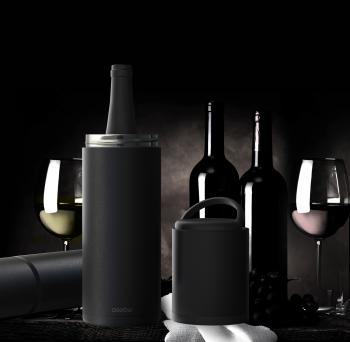 6 799 р. Термофутляр для вина VIN BLANC, черный ASOBU vpb1.06-black  с доставкой в г. Майкоп. Увеличить фотографию 5
