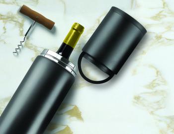 6 799 р. Термофутляр для вина VIN BLANC, черный ASOBU vpb1.06-black  с доставкой в г. Майкоп. Увеличить фотографию 3