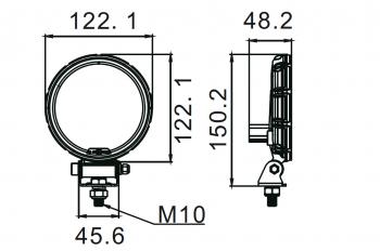 2 549 р. Фара водительского света РИФ 21W LED РИФ sm-4021-rfd  с доставкой в г. Майкоп. Увеличить фотографию 5