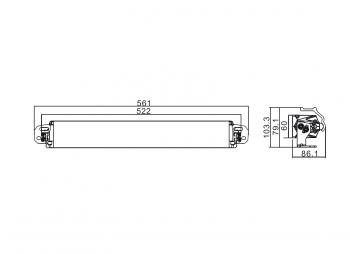 12 069 р. Фара дальнего света РИФ 150W LED РИФ sm-171-150a  с доставкой в г. Майкоп. Увеличить фотографию 2