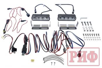 7 619 р. Фары светодиодные водительского света РИФ 161 мм 20W с проводкой (2 шт.) РИФ b0205  с доставкой в г. Майкоп. Увеличить фотографию 3